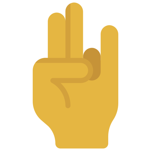 tres dedos Generic Flat icono