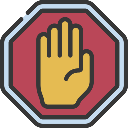 Stop sign Juicy Fish Soft-fill icon