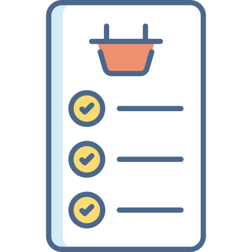 liste de courses Generic Outline Color Icône