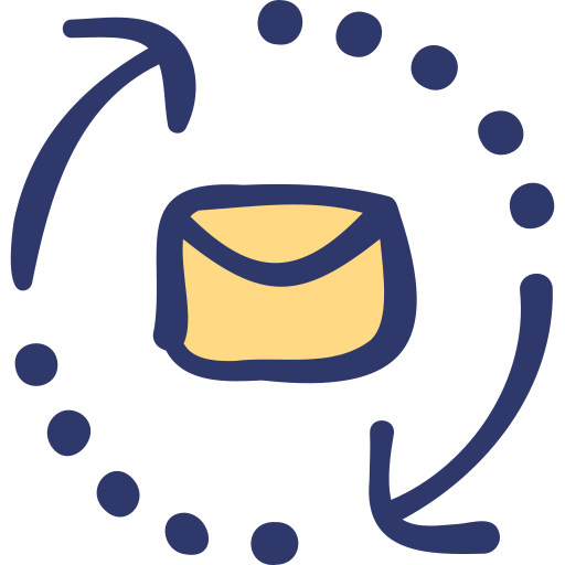 email Basic Hand Drawn Lineal Color icon