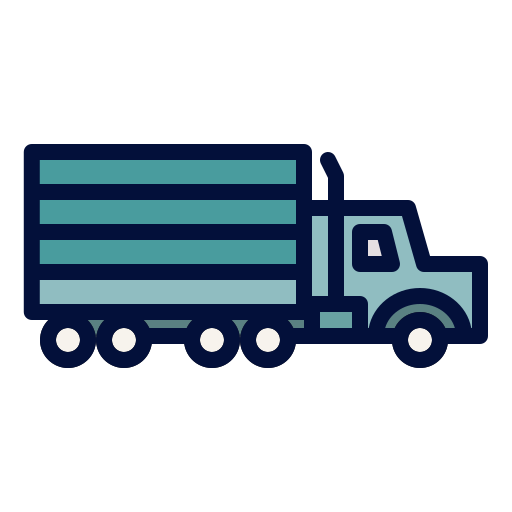 ciężarówka towarowa Mangsaabguru Lineal Color ikona