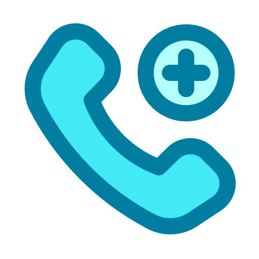 Emergency call Generic Blue icon
