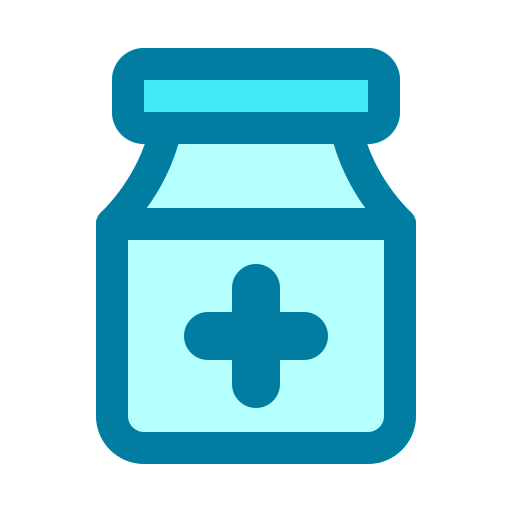 Medicine jar Generic Blue icon