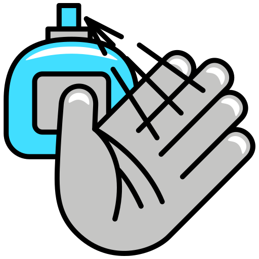 Hand sanitizer Generic Outline Color icon