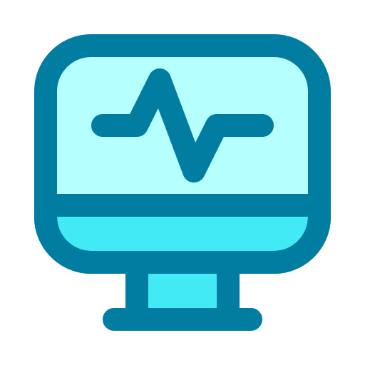Cardiogram Generic Blue icon