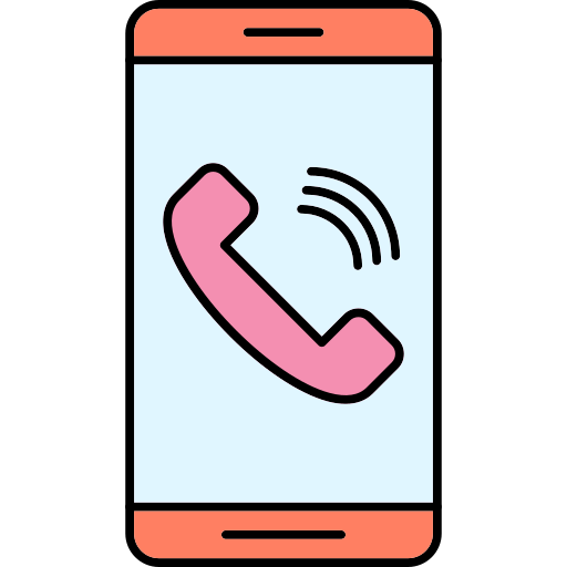 Мобильный звонок Generic Thin Outline Color иконка