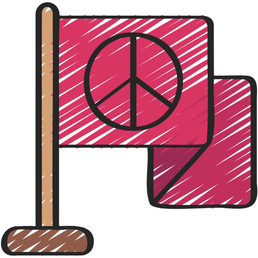 bandera de la paz Juicy Fish Sketchy icono
