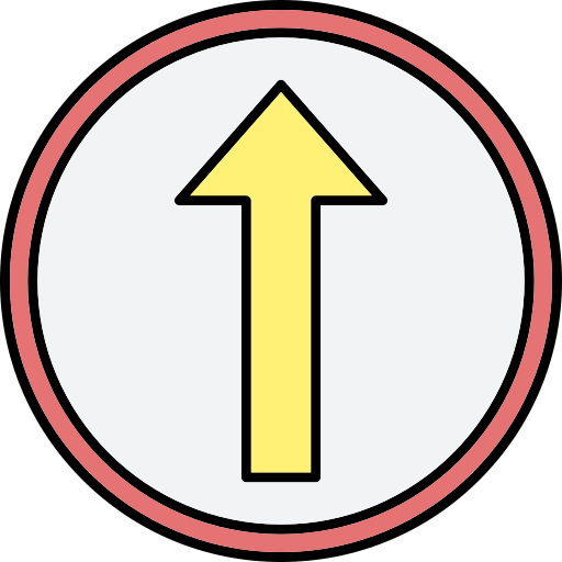 flecha hacia arriba Generic Thin Outline Color icono