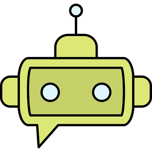 chatbot Generic Thin Outline Color icono
