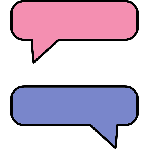 chat Generic Thin Outline Color icono