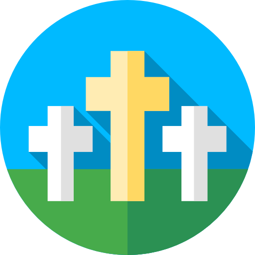 Crosses Flat Circular Flat icon