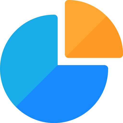 円グラフ Basic Rounded Flat icon
