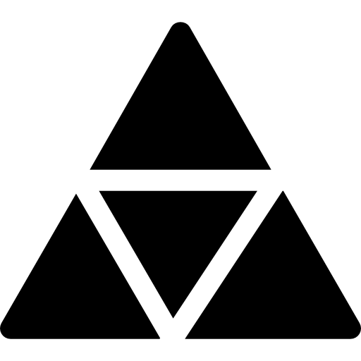 ピラミッドチャート Basic Rounded Filled icon