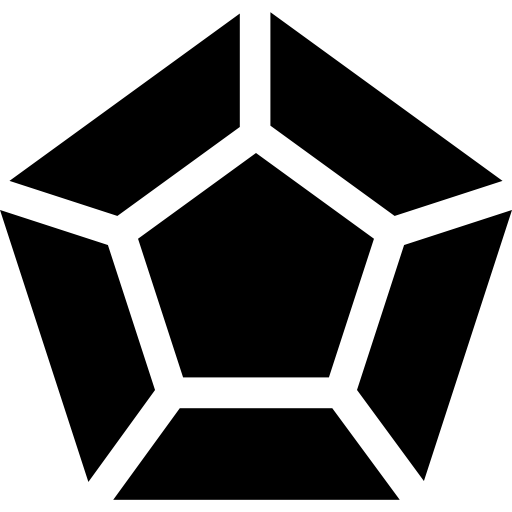 Hexagon Basic Rounded Filled icon