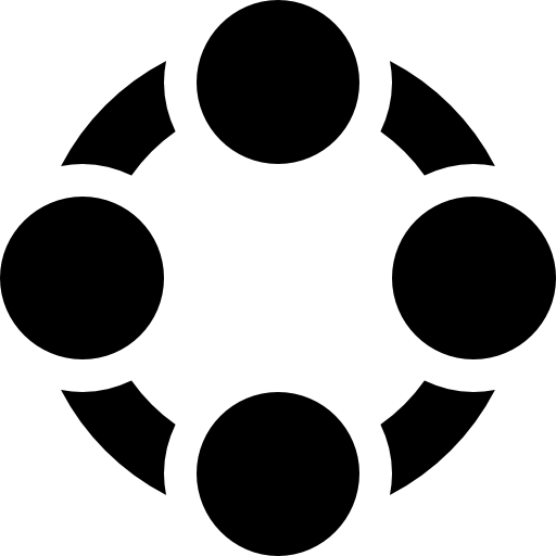 diagramme circulaire Basic Rounded Filled Icône