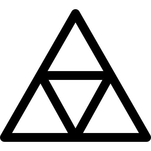 gráfico piramidal Basic Rounded Lineal icono