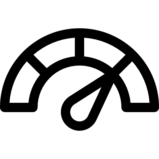 スピードメーター Basic Rounded Lineal icon