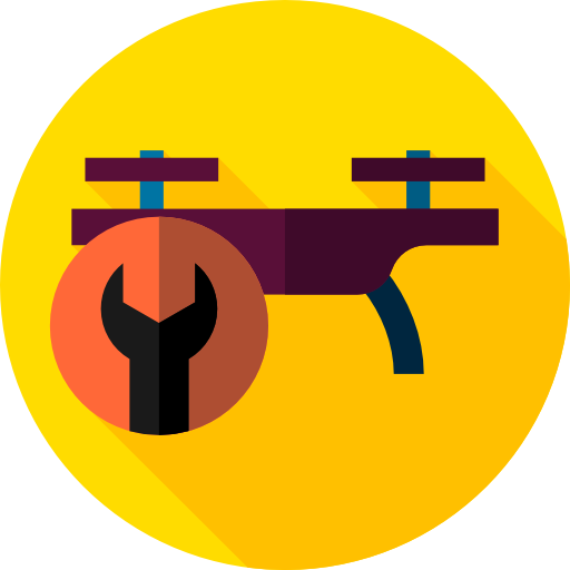 drone Flat Circular Flat icoon