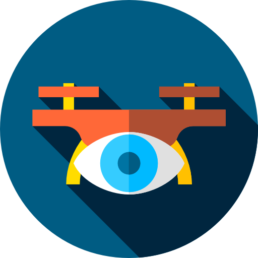 drone Flat Circular Flat icona