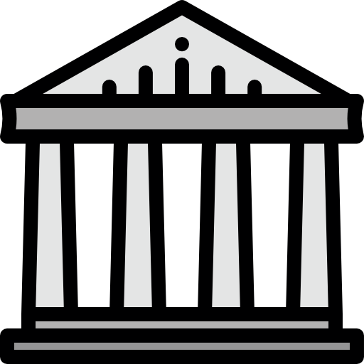 parthenon Detailed Rounded Lineal color icon