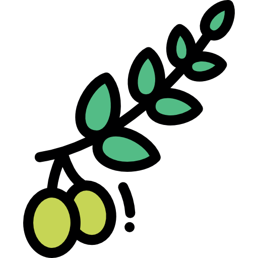 olive Detailed Rounded Lineal color icon