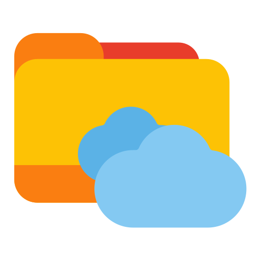 Cloud folder Generic Flat icon