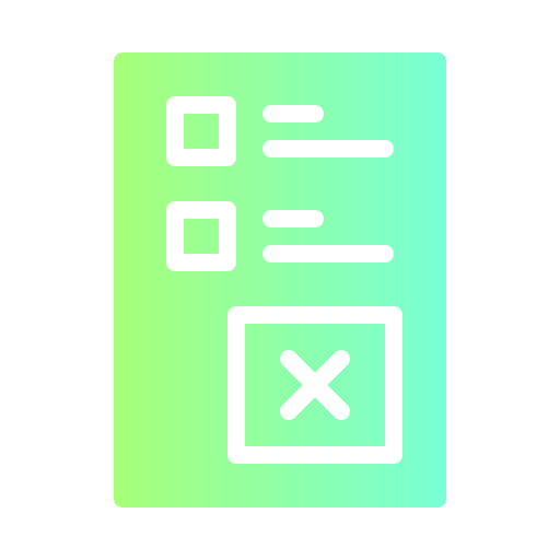 Cancel Generic Flat Gradient icon