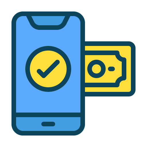 Payment check Generic Outline Color icon