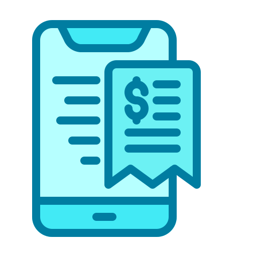 Invoice Generic Blue icon