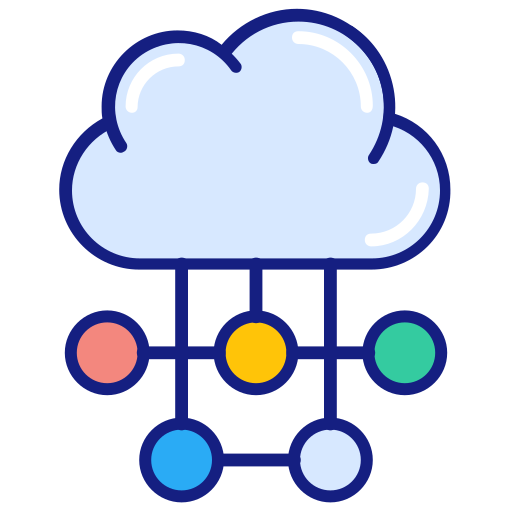 Cloud data Generic Outline Color icon