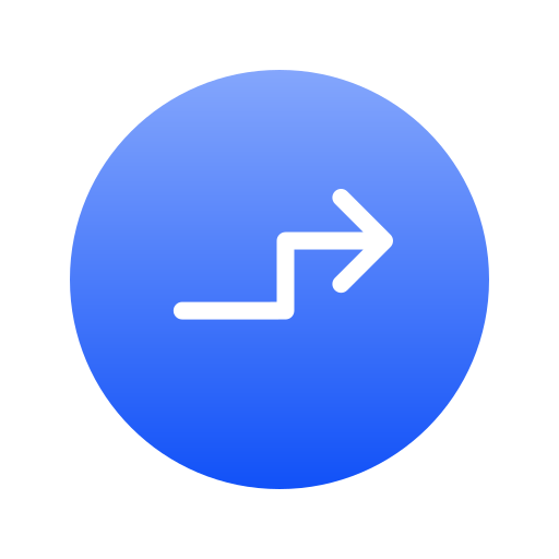 zigzag pijl Generic Flat Gradient icoon