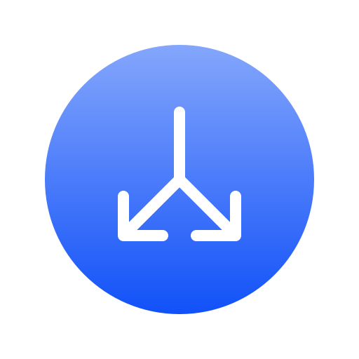 splitsen Generic Flat Gradient icoon