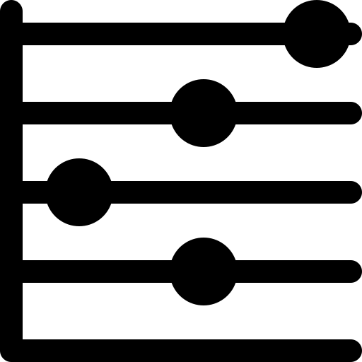 statistiek Generic Basic Outline icoon