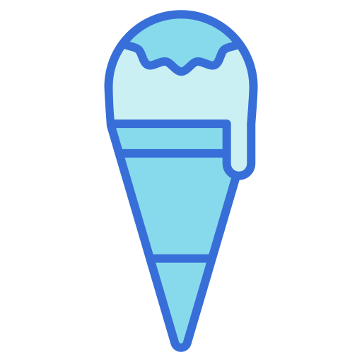 Ice cream cone Generic Blue icon