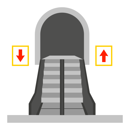 segno della scala mobile Generic Flat icona