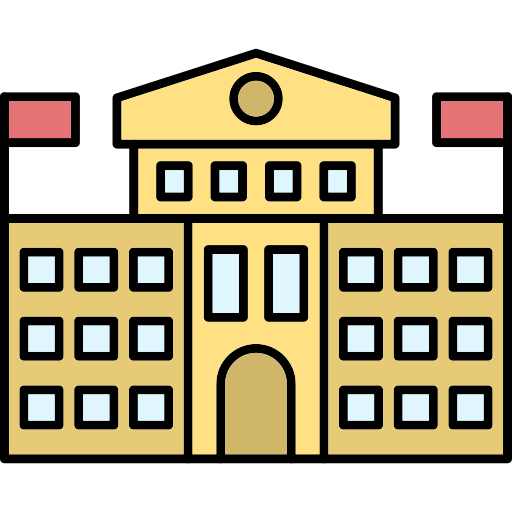 Government building Generic Outline Color icon