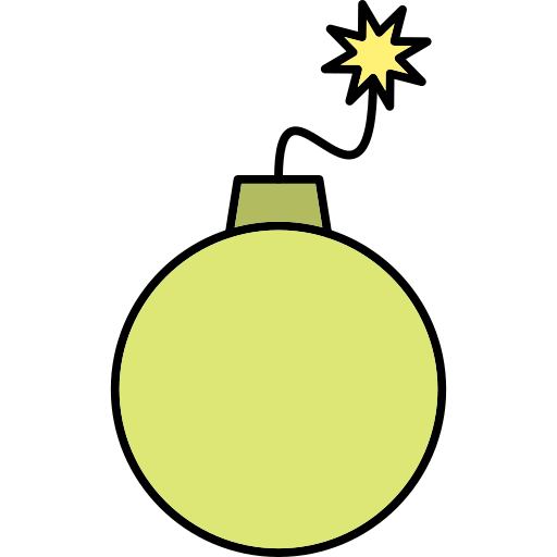 폭탄 Generic Outline Color icon