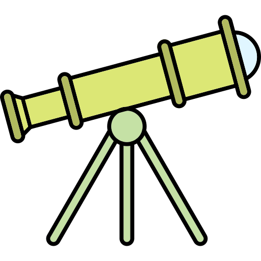 망원경 Generic Outline Color icon