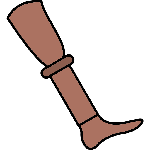 drewniana noga Generic Outline Color ikona