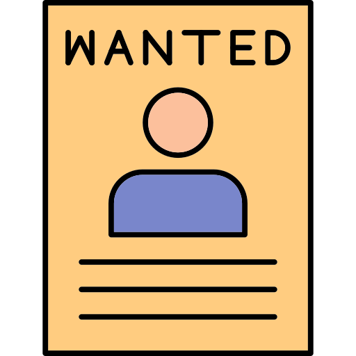 Wanted Generic Outline Color icon
