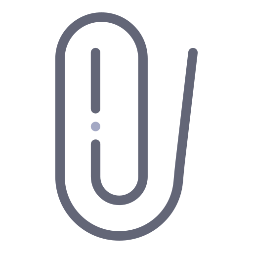 paperclip Generic Outline Color icoon