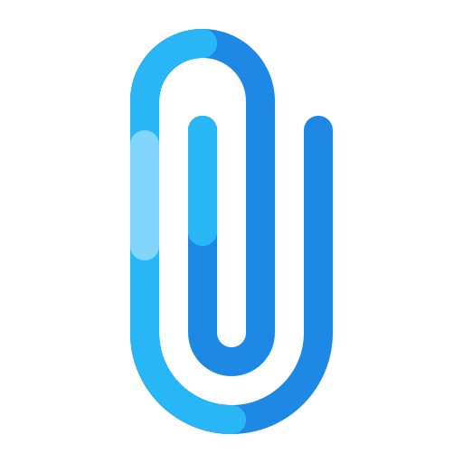 Paperclip Generic Blue icon