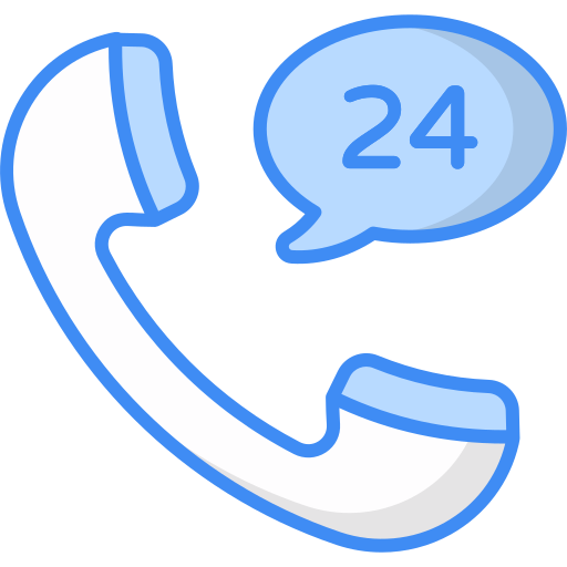 24 hours support Generic Blue icon