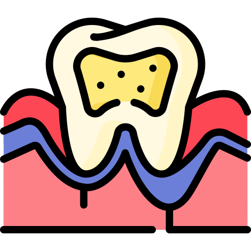 enfermedad periodontal Special Lineal color icono