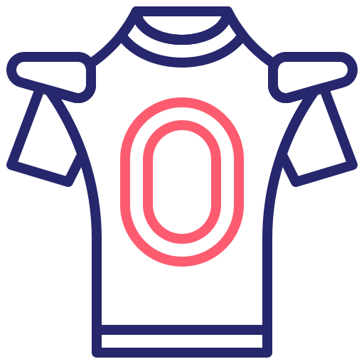 koszulka rugby Generic Outline Color ikona