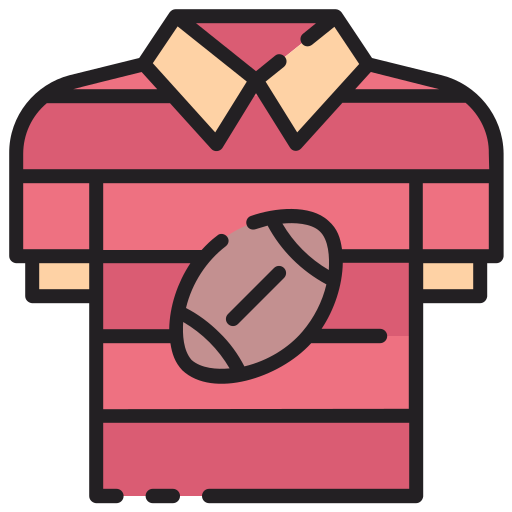 camiseta de rugby Good Ware Lineal Color icono