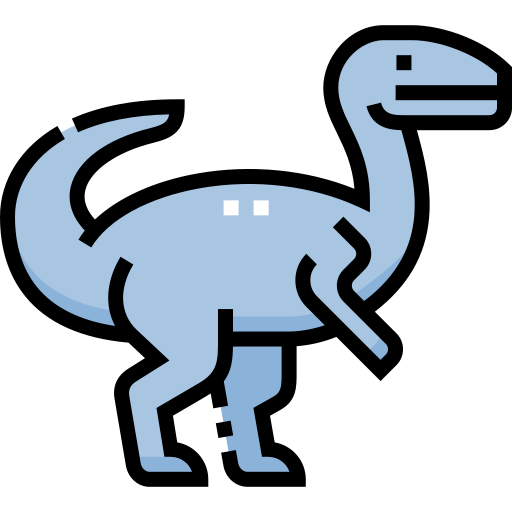 アロサウルス Detailed Straight Lineal color icon