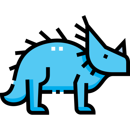 styracosaurus Detailed Straight Lineal color icon