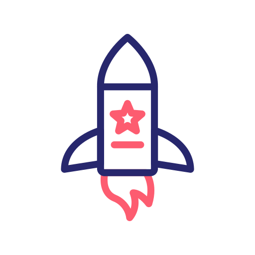 raketten Generic Outline Color icoon