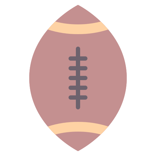 pelota de rugby Good Ware Flat icono